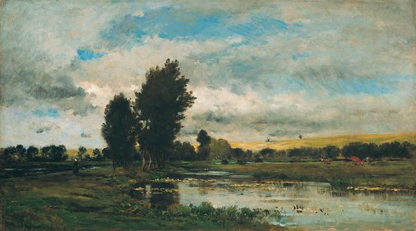 Charles Francois Daubigny French River Scene Germany oil painting art